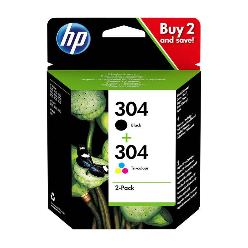 Cartouche D'encre Hp 304 Pack De 2 Cartouches D'encre Noire Et Trois Couleurs Authentiques (3jb05ae) Bon état -  reconditionné disponible sur Electro Depot